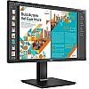 LG 24 inch QHD (2K) 2560x1440 Pixels Monitor Height Adjust, Pivot (2Way), Swivel, Tilt, USB-C (65W PD) Display Port 24QP750 Black