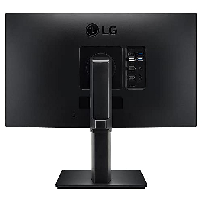 LG 24 inch QHD (2K) 2560x1440 Pixels Monitor Height Adjust, Pivot (2Way), Swivel, Tilt, USB-C (65W PD) Display Port 24QP750 Black