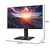 LG 24 inch QHD (2K) 2560x1440 Pixels Monitor Height Adjust, Pivot (2Way), Swivel, Tilt, USB-C (65W PD) Display Port 24QP750 Black