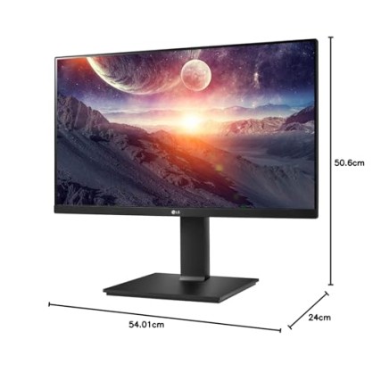 LG 24 inch QHD (2K) 2560x1440 Pixels Monitor Height Adjust, Pivot (2Way), Swivel, Tilt, USB-C (65W PD) Display Port 24QP750 Black LG 24 inch QHD (2K) 2560x1440 Pixels Monitor Height Adjust, Pivot (2Way), Swivel, Tilt, USB-C (65W PD) Display Port 24QP750 Black