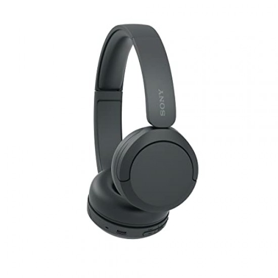 Sony WH-CH520 Wireless On-Ear Bluetooth Headphones with Mic, Upto 50 Hours Playtime Black