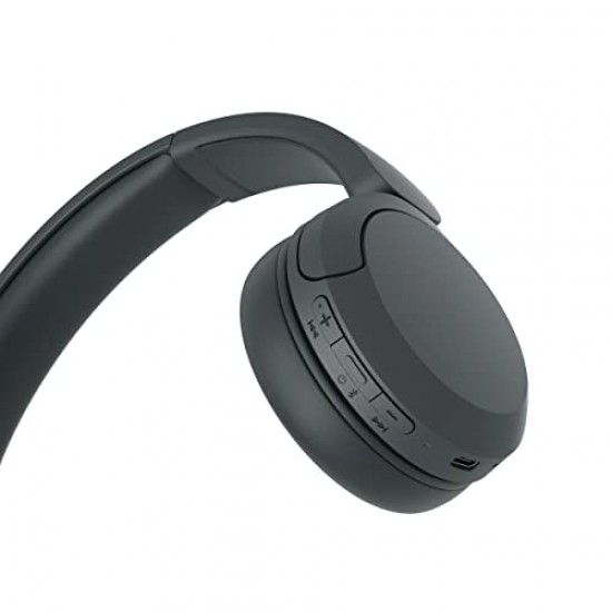Sony WH-CH520 Wireless On-Ear Bluetooth Headphones with Mic, Upto 50 Hours Playtime Black
