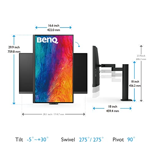BenQ PD3205UA 32 inch LCD 3840 x 2160 Pixels Ergo Arm 4K Monitor, UHD, sRGB, Rec.709, HDR10, IPS, AQCOLOR Technology, USB-C Black BenQ PD3205UA 32 inch LCD 3840 x 2160 Pixels Ergo Arm 4K Monitor, UHD, sRGB, Rec.709, HDR10, IPS, AQCOLOR Technology, USB-C Black