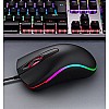 TAG Flash RGB Optical Wired Mouse | 1000 DPI | RGB LED Lights | Ergonomic and Streamlined Design | 1.35m Cable | 3 Buttons | USB Plug and Play Usage for PC, Laptop, Mac (Black)