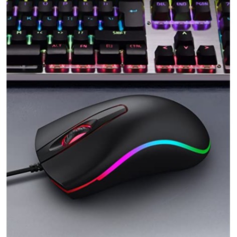 TAG Flash RGB Optical Wired Mouse | 1000 DPI | RGB LED Lights | Ergonomic and Streamlined Design | 1.35m Cable | 3 Buttons | USB Plug and Play Usage for PC, Laptop, Mac (Black) TAG Flash RGB Optical Wired Mouse | 1000 DPI | RGB LED Lights | Ergonomic and Streamlined Design | 1.35m Cable | 3 Buttons | USB Plug and Play Usage for PC, Laptop, Mac (Black)