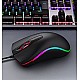 TAG Flash RGB Optical Wired Mouse | 1000 DPI | RGB LED Lights | Ergonomic and Streamlined Design | 1.35m Cable | 3 Buttons | USB Plug and Play Usage for PC, Laptop, Mac (Black)