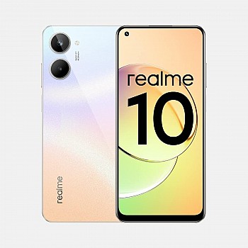 Realme 10 Clash White, 4GB RAM 64GB Storage Refurbished