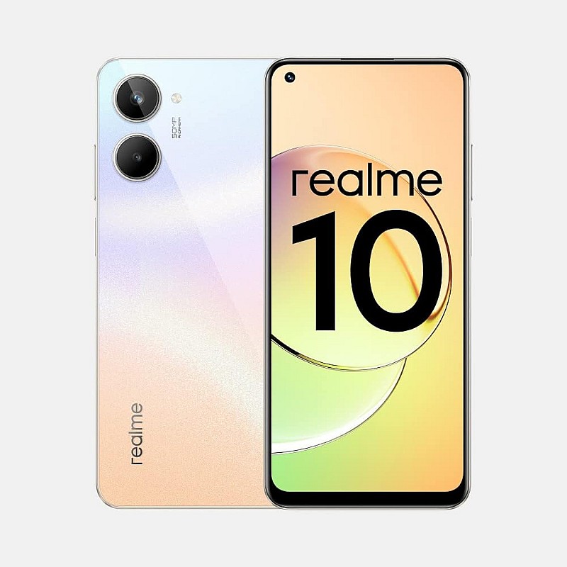 Realme 10 Clash White, 8GB Ram 128 GB Storage Refurbished