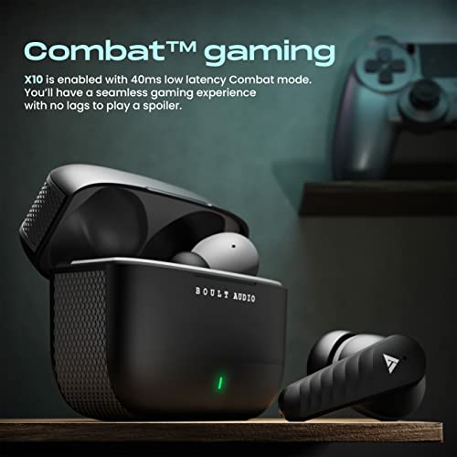 Boult Audio X10 True Wireless in Ear Earbuds with 45H Playtime (Black)