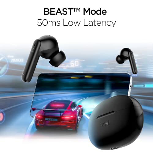 boAt Airdopes 170 TWS Earbuds with 50H Playtime, Quad Mics ENx™ Tech, Low Latency Mode (Classic Black) boAt Airdopes 170 TWS Earbuds with 50H Playtime, Quad Mics ENx™ Tech, Low Latency Mode (Classic Black)