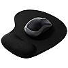 Sounce Mouse Pad, Ergonomic Mouse Pad with Comfortable Gel Wrist Rest Support and Lycra Cloth, Durable and Washable, Classic (Black)