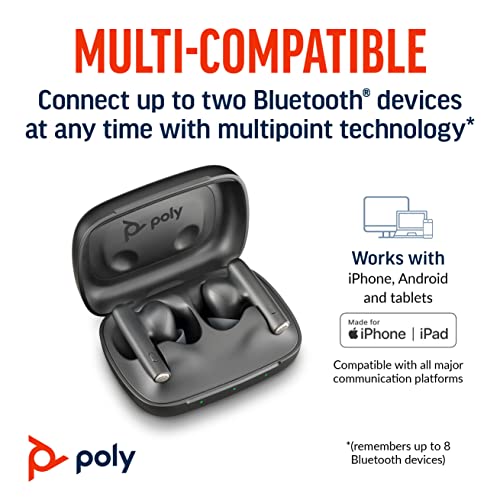 Poly (Plantronics) Voyager Free 60 True Wireless Earbuds Black Poly (Plantronics) Voyager Free 60 True Wireless Earbuds Black