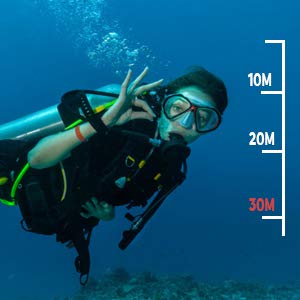 AUSHA® 16MP 4K HD Digital Action Camera Supports HDMI Waterproof up to 30m WiFi Sports Camera