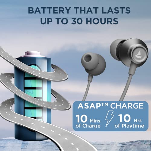 boAt Rockerz Apex Bluetooth Wireless in Ear Earphones with Spatial Bionic Sound Powered (Classic Grey) boAt Rockerz Apex Bluetooth Wireless in Ear Earphones with Spatial Bionic Sound Powered (Classic Grey)