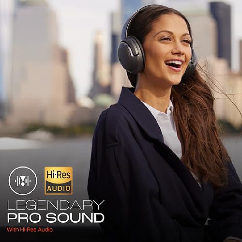 JBL Tour One M2 Adaptive Noise Cancelling Over-Ear Headphones, Spatial Sound, Smart Ambient, 50Hrs Playtime Black