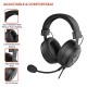 Amazon Basics Wired Over Ear Gaming Headphones mic for PC, Laptop | Static RGB | (Black)