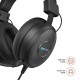 Amazon Basics Wired Over Ear Gaming Headphones mic for PC, Laptop | Static RGB | (Black)