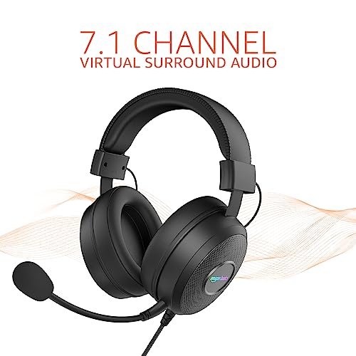 Amazon Basics Wired Over Ear Gaming Headphones mic for PC, Laptop | Static RGB | (Black) Amazon Basics Wired Over Ear Gaming Headphones mic for PC, Laptop | Static RGB | (Black)