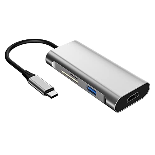 Amazon Basics USB-C Hub Dock 7-in-1 with 4K 30HZ HDCP Compliant, Aluminium Type C Adapter with 4K HDMI Port Amazon Basics USB-C Hub Dock 7-in-1 with 4K 30HZ HDCP Compliant, Aluminium Type C Adapter with 4K HDMI Port