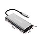 Amazon Basics USB-C Hub Dock 7-in-1 with 4K 30HZ HDCP Compliant, Aluminium Type C Adapter with 4K HDMI Port