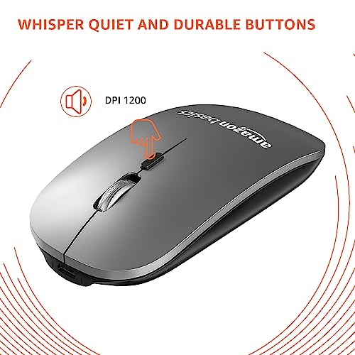Amazon Basics Wireless Keyboard and Mouse Set with Bluetooth multi connect Amazon Basics Wireless Keyboard and Mouse Set with Bluetooth multi connect