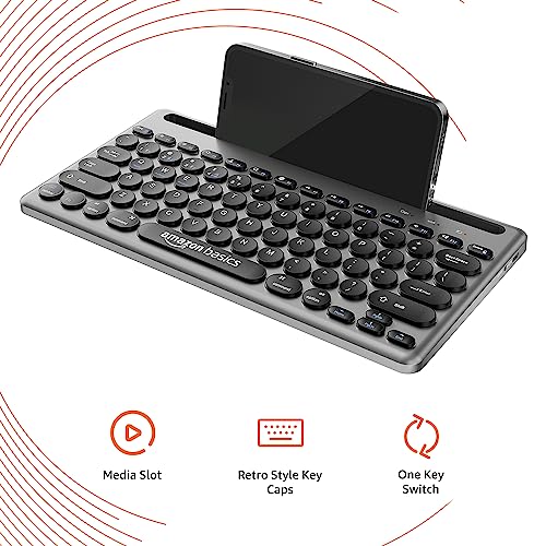 Amazon Basics Wireless Keyboard and Mouse Set with Bluetooth multi connect Amazon Basics Wireless Keyboard and Mouse Set with Bluetooth multi connect