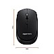 Amazon Basics Wireless Optical Mouse with 2.4Ghz, USB Nano Dongle, Optical Orientation, Click Wheel, Adjustable Dpi Black