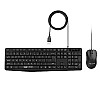 Amazon Basics Wired Keyboard and Mouse Combo l 1200 DPI l for Windows, Mac OS Computer