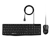 Amazon Basics Wired Keyboard and Mouse Combo l 1200 DPI l for Windows, Mac OS Computer