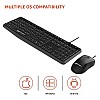 Amazon Basics Wired Keyboard and Mouse Combo l 1200 DPI l for Windows, Mac OS Computer