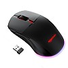 Amazon Basics Dual Connectivity Rechargeable Gaming Mouse (Bluetooth/Wireless) with 8 Programmable Buttons, 16000 DPI Optical Sensor