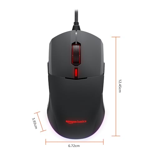 Amazon Basics Dual Connectivity Rechargeable Gaming Mouse (Bluetooth/Wireless) with 8 Programmable Buttons, 16000 DPI Optical Sensor Amazon Basics Dual Connectivity Rechargeable Gaming Mouse (Bluetooth/Wireless) with 8 Programmable Buttons, 16000 DPI Optical Sensor