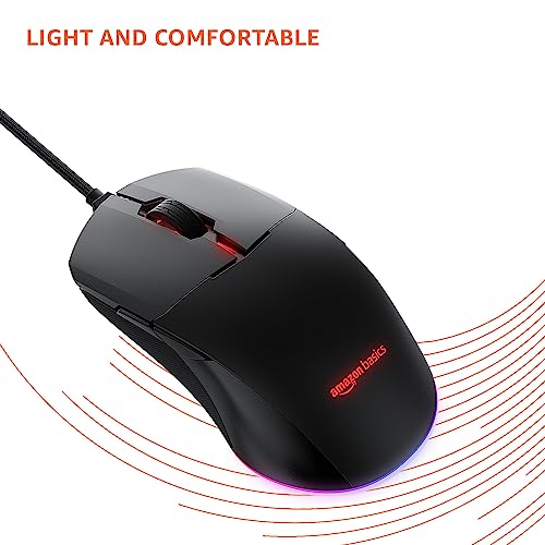 Amazon Basics Dual Connectivity Rechargeable Gaming Mouse (Bluetooth/Wireless) with 8 Programmable Buttons, 16000 DPI Optical Sensor Amazon Basics Dual Connectivity Rechargeable Gaming Mouse (Bluetooth/Wireless) with 8 Programmable Buttons, 16000 DPI Optical Sensor