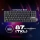 Cosmic Byte CB-GK-34 Firefly Hot Swappable Per-Key RGB Ten-Keyless Keyboard with Outemu Red Switch, Macros, Software (Black)