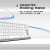 Cosmic Byte CB-GK-37 Firefly Per-Key RGB TKL Mechanical Keyboard with Swappable Outemu Red Switch (White)