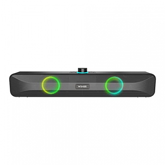 Wings Centerstage 200 True Wireless, Bluetooth 5.0 Soundbar with16 W Output, 2500 mAh Battery,6.5 Hours Playtime Mini Wireless Bluetooth Speaker for Parties