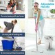 AIRTREE Heavy Quality Floor Mop with Bucket, Flexible Kitchen tap Flat Squeeze Cleaning Supplies 360 Flexible 