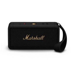 Marshall Middleton 60 W Portable Bluetooth Speaker, Black and Brass