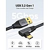 CableCreation USB C Link Cable 10Feet, USB C Cable Fast Charging 60W, 5Gbps High Speed, Black