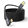 CableCreation USB C Link Cable 10Feet, USB C Cable Fast Charging 60W, 5Gbps High Speed, Black