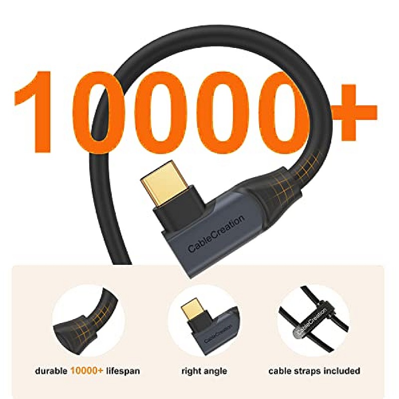 CableCreation USB C Link Cable 10Feet, USB C Cable Fast Charging 60W, 5Gbps High Speed, Black