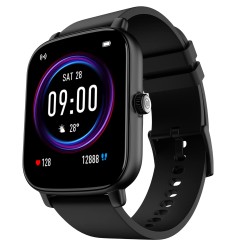 Noise Vivid Call Bluetooth Calling Smartwatch with Metallic dial, 550 nits Brightness, AI Voice Assistant Jet Black)