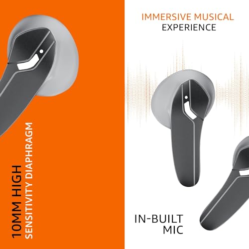 Amazon Basics True Wireless in-Ear Earbuds with Mic, Quad Mics ENC (White) Amazon Basics True Wireless in-Ear Earbuds with Mic, Quad Mics ENC (White)