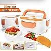 Airtree Plastic Electric Lunch Box - Perfect for Office Men and Women: 1050ml with 2 Compartments