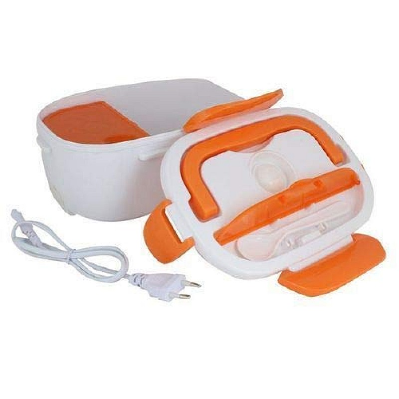 Airtree Plastic Electric Lunch Box - Perfect for Office Men and Women: 1050ml with 2 Compartments