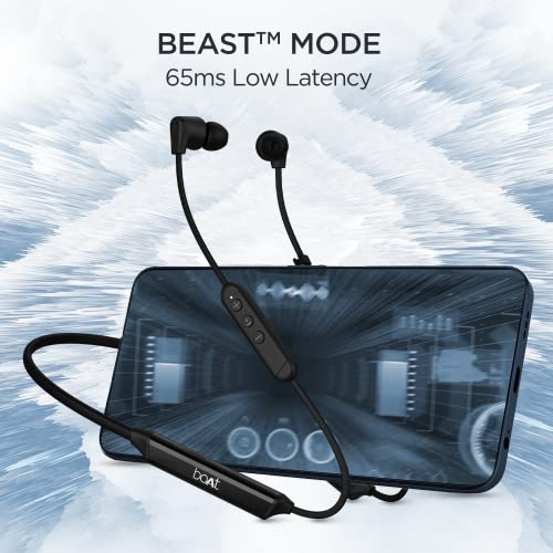 boAt Rockerz Trinity in Ear Earphones with 150H Playtime, Crystal Bionic Sound Powered by (Cosmic Black) boAt Rockerz Trinity in Ear Earphones with 150H Playtime, Crystal Bionic Sound Powered by (Cosmic Black)