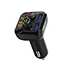 Portronics Auto One Smart Car Charger And Music Streamer with Hands Free Calling, Bluetooth 5.0 Black