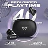 Wings Phantom 315 Wireless Earphones with 40 Hours of Battery Backup Black