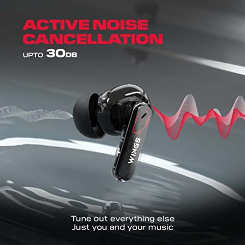 Wings Phantom 340 Best Low Latency 40ms Earbuds Black Wings Phantom 340 Best Low Latency 40ms Earbuds Black