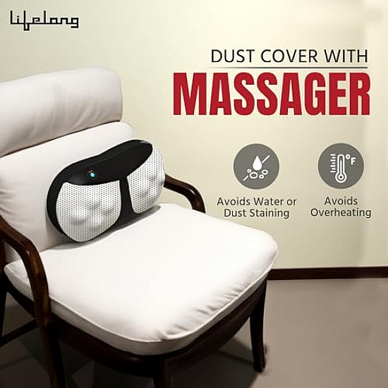 Lifelong LLM369 Cushion Massager and Body Massager with Heat Black